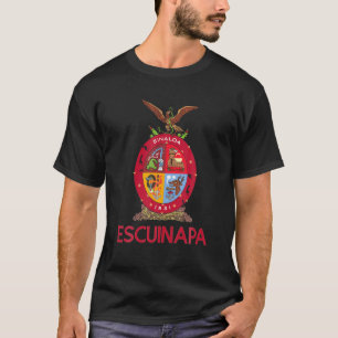T-shirt Escuinapa Sinaloa Estado De Mexico Escudo Eagle Ag