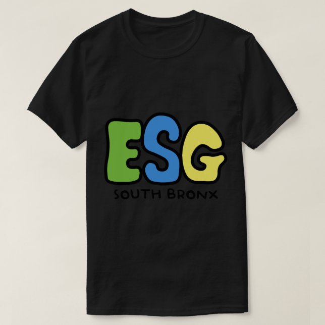 T-shirt ESG South Bronx les années 70 Hip hop Punk Hommage (Design devant)