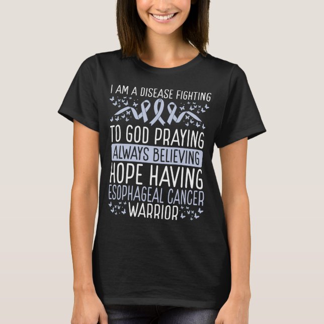T-shirt Esophageal Cancer Warrior Disease (Devant)