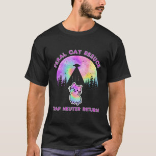 T-shirt Espace Alien De Tnr Neuter Retourner Tnr Secourt F