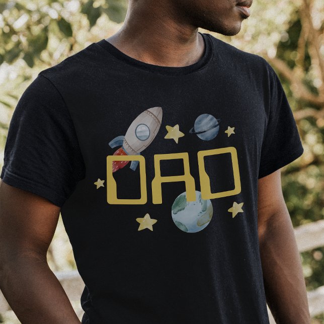 T-shirt Espace Anniversaire Premier Voyage Autour Du Solei (Space Birthday Dad Tshirt)