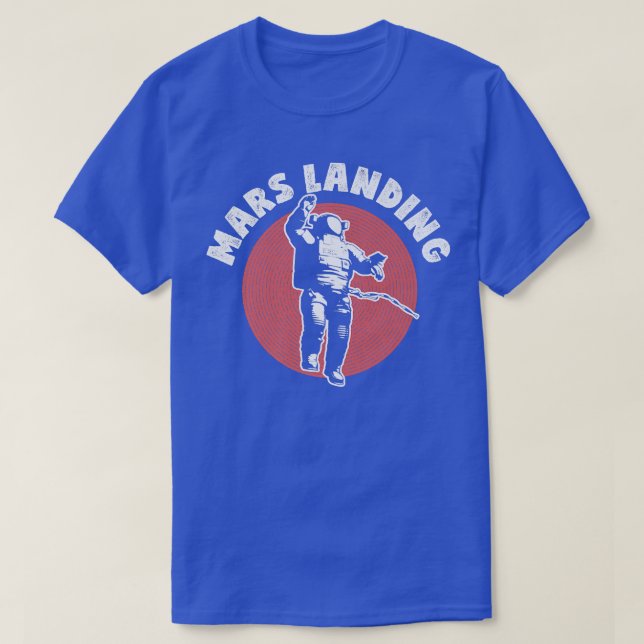 T-shirt Espace astronaute Mars Landing (Design devant)
