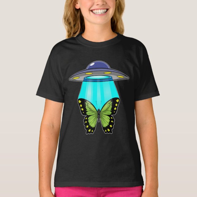 T-shirt Espace de vaisseau papillon (Devant)
