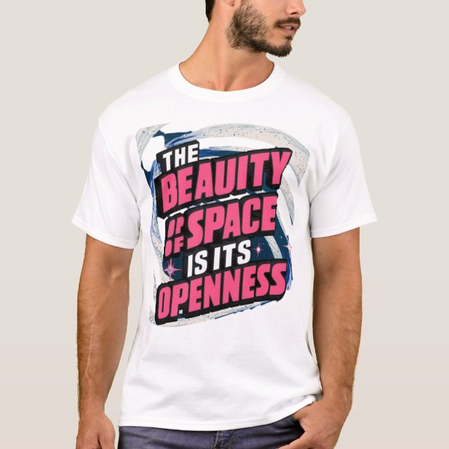 T-shirt espace et ouverture (Devant)