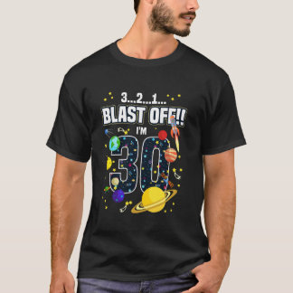 T-shirt Espace extra-atmosphérique 321 Feu off Age 30e Ann