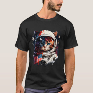 T-shirt Espace extra-atmosphérique Chat Kitty Astronaut Vi