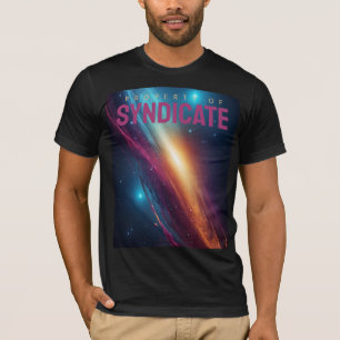 T-shirt Espace Galactique Cosmique Abstrait Vibrant