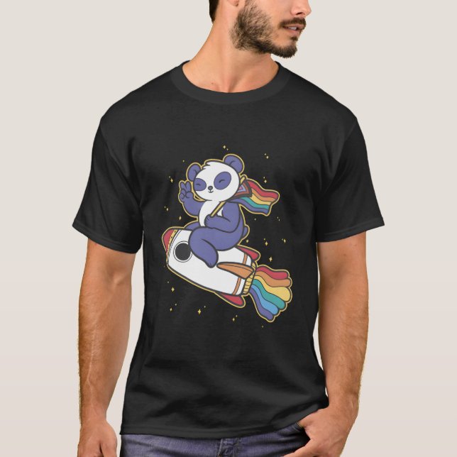 T-shirt Espace Panda Lgbtq (Devant)