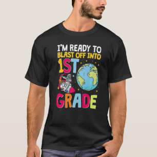 T-shirt Espace Prêt À S'Envoler En Astronaut De 1Ère Année