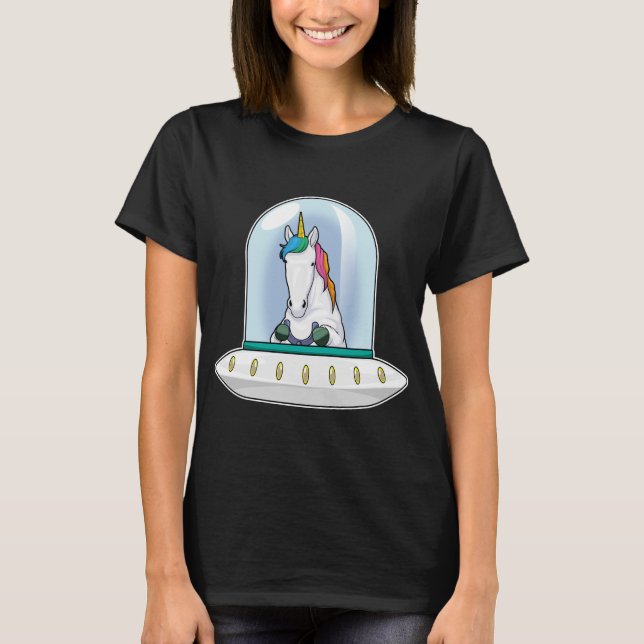 T-shirt Espace spatial Unicorne (Devant)