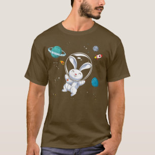 T-shirt Espace Universe Voyage Amoureux des animaux Lapin