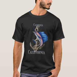 T-shirt Espadon Marlin Cambria Californie Pêche Océan