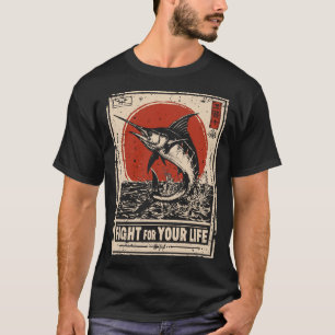 T-shirt Espadon vintage Portrait Ocean Warrior