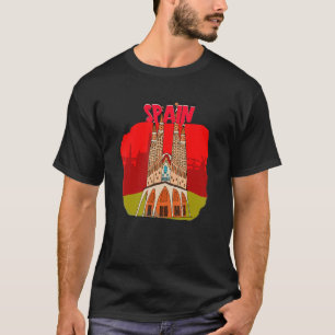 T-shirt Espagne Barcelone Catalogne Visiteur Espagnol