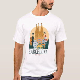 T-shirt Espagne Barcelone Espagne Cute cadeau de voyage es