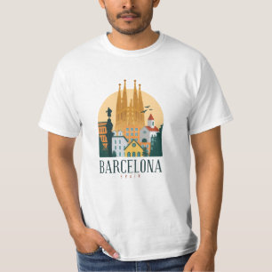 T-shirt Espagne Barcelone Espagne Cute cadeau de voyage es