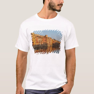 T-shirt  Espagne. Catalogne. Gérone. Maisons de l'Onyar