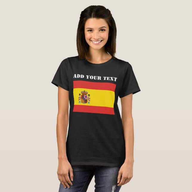 T-shirt Espagne Coupe du monde de football 2022 (Devant entier)