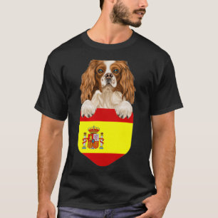 T-shirt Espagne Drapeau Français Jouet Espagnol Chien Dans