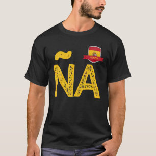 T-shirt Espagne Espa lettre du drapeau humain N et A Espag