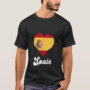 T-shirt Espagne España Coeur Fière du drapeau espagnol Rac