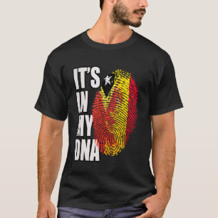 T-shirt Espagne et drapeau du patrimoine de l'ADN du Timor