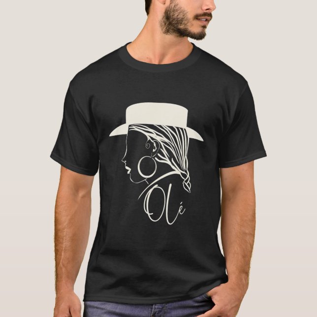 T-shirt Espagne Flamenco Ole (Devant)