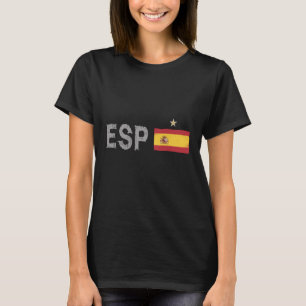 T-shirt Espagne Football Fan Chemise Espagnole Drapeau