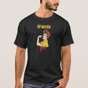 T-shirt Espagne Girl Pride Espagne Racines Pays Espagnol W