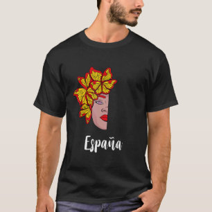 T-shirt Espagne Papillon Espana Espagne Racines espagnoles