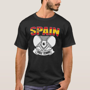 T-shirt Espagne Ping Pong espagnol Table Tennis Team Souti
