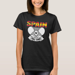 T-shirt Espagne Ping Pong espagnol Table Tennis Team Souti