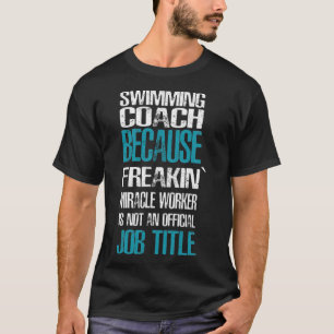 T-shirt Espagnol Coach de natation