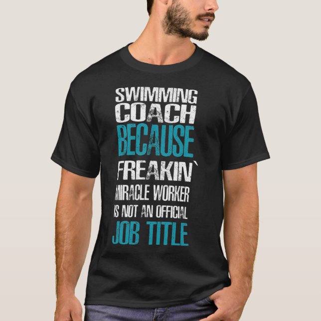 T-shirt Espagnol Coach de natation (Devant)