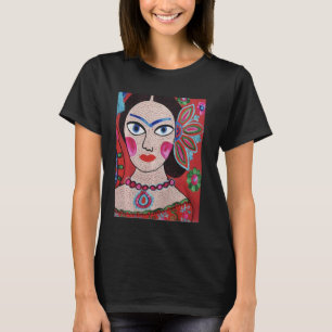 T-shirt Espagnol Flamenco Fleur Boho Femme