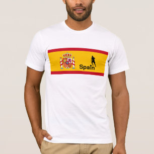 T-shirt Espagnol Football, personnalisable
