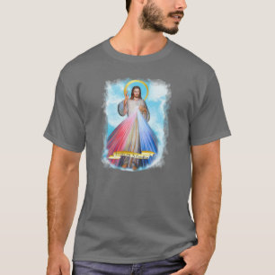 T-shirt Espagnol Jésus Divina Misericordia Cielo Azul