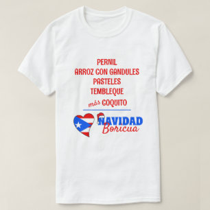 T-shirt Espagnol Navidad Boricua