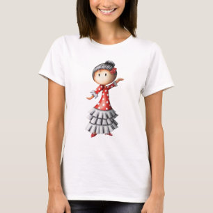 T-shirt Espagnol Sévillana Danseuse de Flamenco