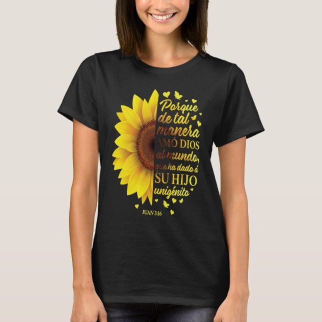 T-shirt Espagnol Sunflower Femmes Christian John 316 Maman (Devant)
