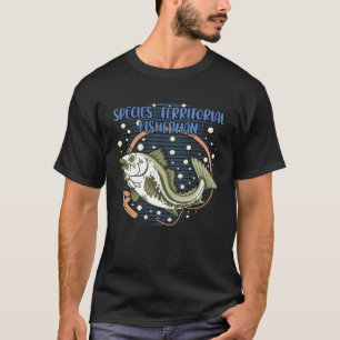 T-shirt Espèce Territoriale Pêcheur Introvert Pêche An
