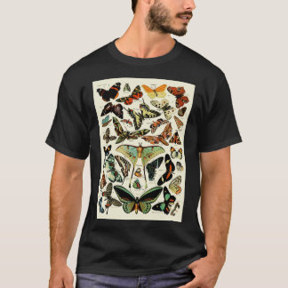 T-shirt Espèces de papillons rétro