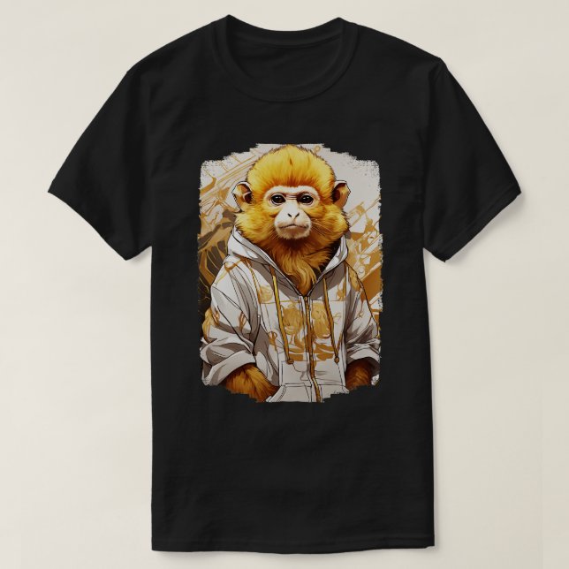 T-shirt Espèces en voie de disparition Golden Lion Tamarin (Design devant)