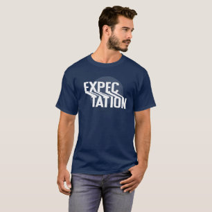 T-shirt Espérance Black White Simple Typographie