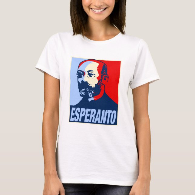 T-shirt Esperanto L Zamenhof Hope Inspecred Venin Idea T-S (Devant)