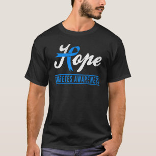 T-shirt Espérer la sensibilisation au diabète Ruban Diabét