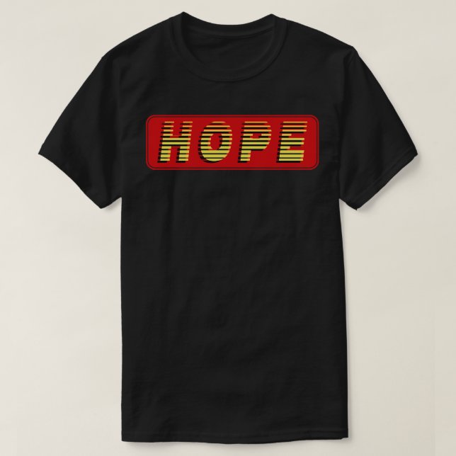 T-shirt Espérer le texte (Design devant)