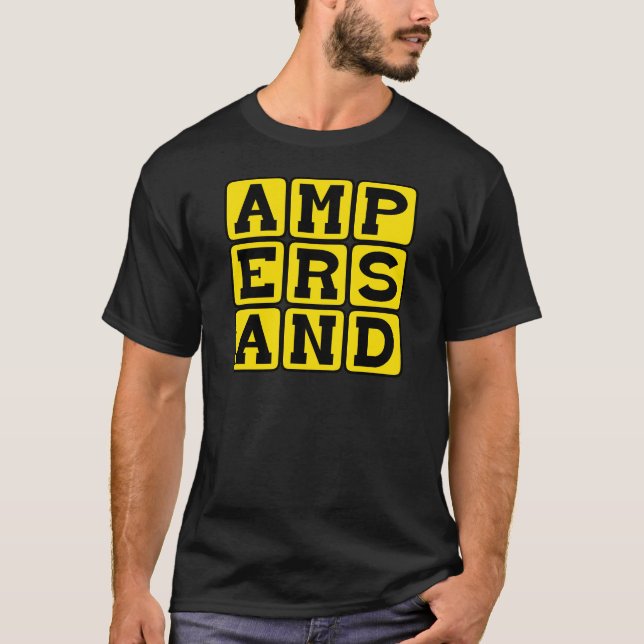 T-shirt Esperluette, type de ponctuation (Devant)