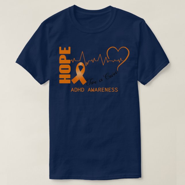 T-shirt Espérons Une Sensibilisation Cure Au TDAH (Design devant)