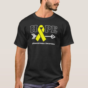 T-shirt Espoir Adenosarcome Sensibilisation Ribbon jaune